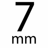 Satijnband stip 7 mm