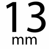 Satijnband stip 13 mm