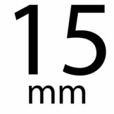 Satijnband stip 15 mm