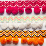 Pompomband Ibiza stijl