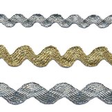 Zig zag band lurex