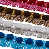 Franjeband met pompom