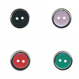 Knopen met metalen rand