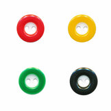 Knopen met gekleurde rand