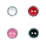 Knopen met glitter rand