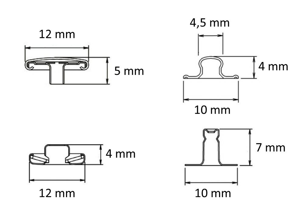 Drukkers 12 mm