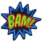 Opstrijkbare applicatie &#039;BAM!&#039; (5 stuks)