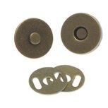 Magneetsluiting bronskleurig 18 mm (10 stuks)
