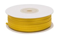 Okergeel dubbelzijdig satijnband 4 mm (ca. 90 m)