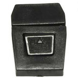 Kunststof tas sluiting zwart ca. 35x50 mm