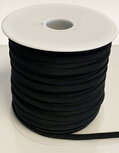 Spaghetti-koord elastisch zwart 5 mm (ca. 50 m)