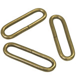 Metalen passant met ronde hoeken bronskleurig ZWAAR 50 mm (ca. 25 stuks)