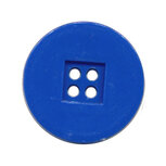 Knoop retro kobalt blauw 25 mm (ca. 25 stuks)