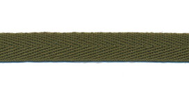 Legergroen [#40] keperband 10 mm (ca. 32 m)