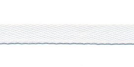 Gebroken wit [#90] keperband 10 mm (ca. 32 m)