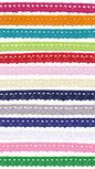 SET: 13 kleuren kant 11 mm (ca. 130 m)