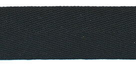 Zwart [#26] keperband 25 mm (ca. 16 m)