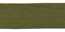 Legergroen [#40] keperband 25 mm (ca. 16 m)
