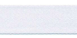 Wit [#01] keperband 25 mm (ca. 16 m)