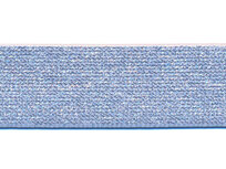 Elastiek lurex zilver 25 mm (ca. 25 m)