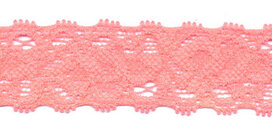 Elastisch kant NEON-roze/zalmroze ca. 22 mm (ca. 10 m)