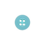 Knoop met 4 gaten aqua 11 mm (ca. 100 stuks)