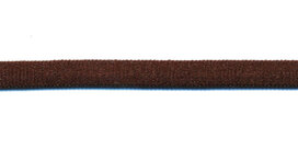 Satijnkoord licht-elastisch donker bruin 4x2 mm (ca. 10 m)