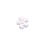 Applicatie bloem wit vilt mini 15 mm (ca. 100 stuks)