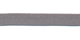 Middengrijs [#61] keperband 10 mm (ca. 32 m)