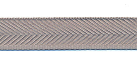 Broekstootband licht grijs 16 mm (ca. 50 m)