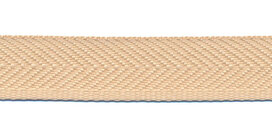 Broekstootband zand 16 mm (ca. 50 m)