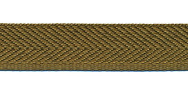 Broekstootband legergroen 16 mm (ca. 50 m)