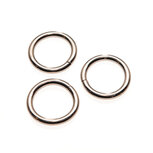 Metalen O-ring zilverkleurig gelast 20 x 3,5 mm (1 stuk)