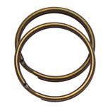 Sleutelring bronskleurig 30 mm (10 stuks)