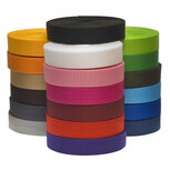 START-SET: Tassenband 20 mm 21 kleuren, elk 5 meter (ca. 105 m)