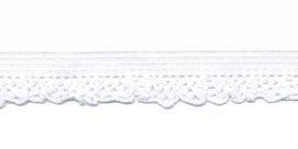 Elastisch kant wit 12 mm (ca. 25 m)
