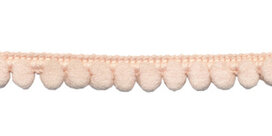 Bolletjesband lichtroze/huidskleur 10 mm (ca. 33 meter)