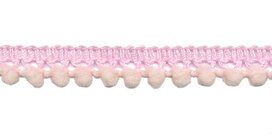 Mini pompomband lichtroze/huidskleur 10 mm (ca. 32 meter)