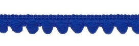 Bolletjesband kobalt blauw 10 mm (ca. 32 meter)