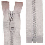 Deelbare bloktand rits maat 5 lichtgrijs (#336) 75 cm (1 stuk)