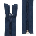 Deelbare nylon rits 5 mm donker blauw (#919) 80 cm (1 stuk)