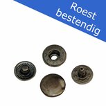 MESSING Drukker oud-zilverkleurig 12 mm, type VT5 (ca. 25 stuks)