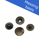 MESSING Drukker oud-zilverkleurig 12 mm, type VT5 (ca. 25 stuks)