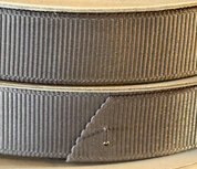 Donker grijs 67A grosgrainband 16 mm (ca. 30 m)