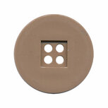 Knoop retro licht bruin 25 mm (ca. 25 stuks)