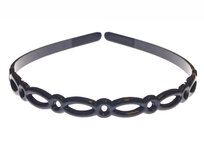 Diadeem &#039;onbreekbaar&#039; donker blauw (6 stuks)