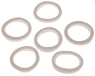 Haarelastiek endless wit 4 cm (ca. 100 stuks)