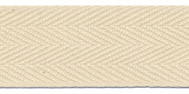 Katoenen keperband ecru 30 mm (ca. 50 m)