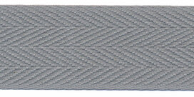 Katoenen keperband greige 30 mm (ca. 50 m) - stevig