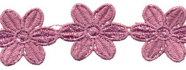 Oud roze bloemband 50 mm (ca. 4 m)